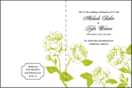 Cotillion Letterpress Program Design Medium