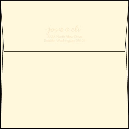 Dada Letterpress Thank You Card Flat Envelope Design Medium