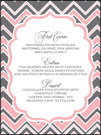 Darla Letterpress Menu Design Medium