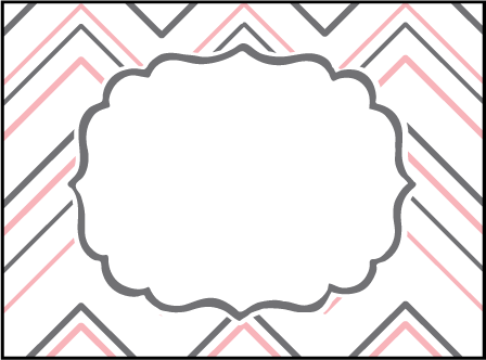 Darla Letterpress Placecard Flat Design Medium