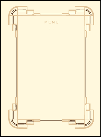 Deco Letterpress Menu Design Medium