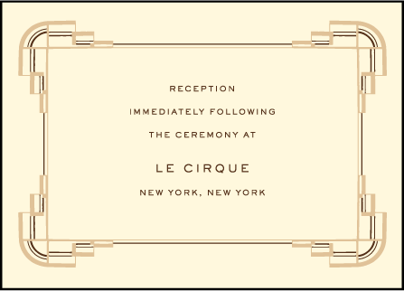 Deco Letterpress Reception Design Medium