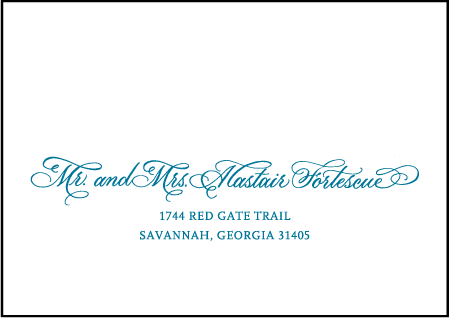 Delambre Classic Letterpress Reply Envelope Design Medium