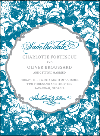 Delambre Classic Letterpress Save The Date Design Medium
