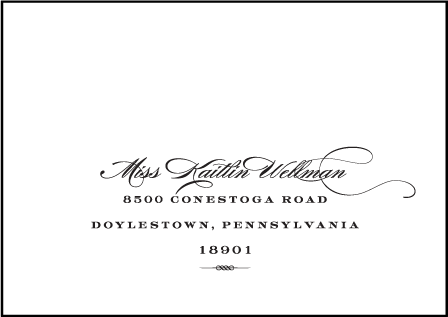 Deveril Letterpress Reply Envelope Design Medium