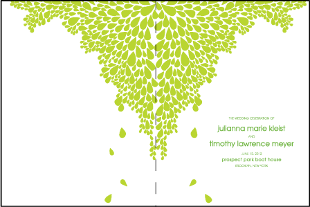Dewdrop Letterpress Program Design Medium
