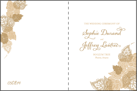 Divya Formal Letterpress Program Design Medium