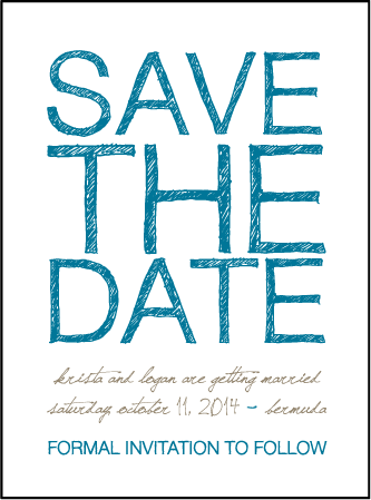 Drawing Room Letterpress Save The Date Design Medium