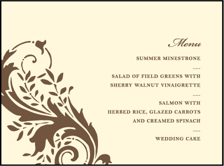 Empire Letterpress Menu Design Medium
