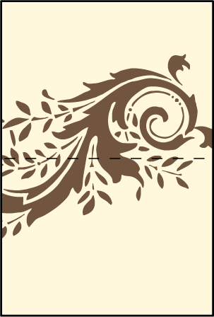 Empire Letterpress Placecard Fold Design Medium