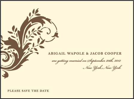 Empire Letterpress Save The Date Design Medium