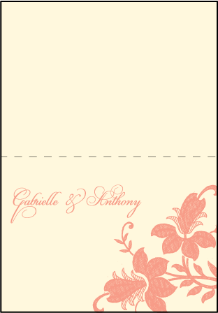 Enya Letterpress Thank You Card Fold Design Medium