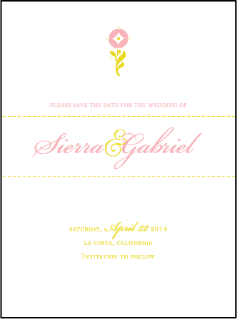Erra Letterpress Save The Date Design Medium
