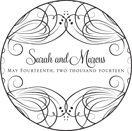 Evelyn Letterpress Coaster Design Medium