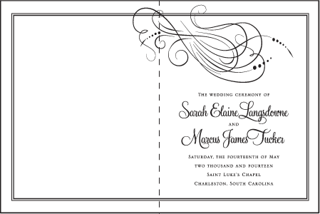 Evelyn Letterpress Program Design Medium