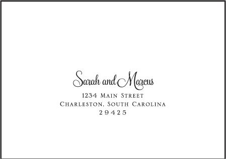 Evelyn Letterpress Reply Envelope Design Medium
