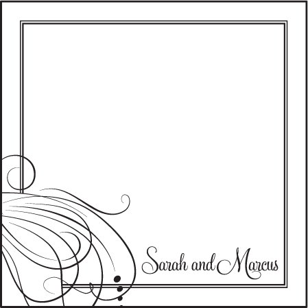 Evelyn Letterpress Thank You Card Flat Design Medium