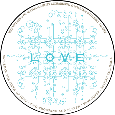 Exuberance Letterpress Coaster Design Medium