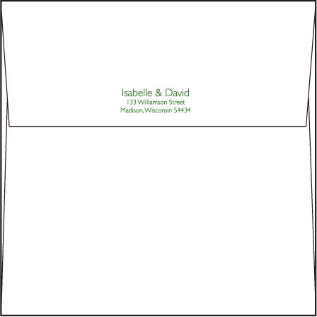 Festoon Letterpress Envelope Design Medium