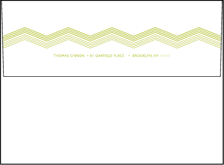 Fields Letterpress Envelope Design Medium
