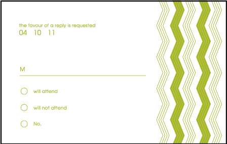 Fields Letterpress Reply Postcard Front Design Medium