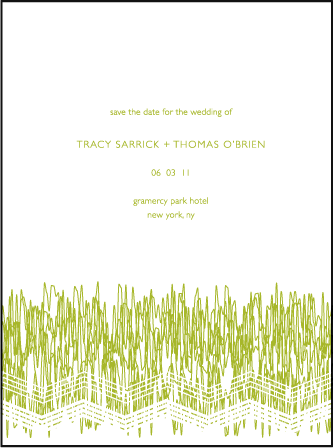 Fields Letterpress Save The Date Design Medium