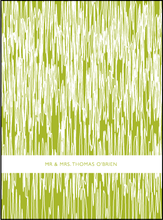 Fields Letterpress Thank You Card Flat Design Medium