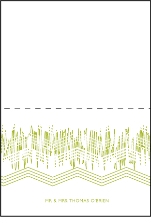 Fields Letterpress Thank You Card Fold Design Medium