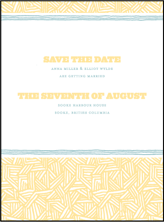 Fieno Letterpress Save The Date Design Medium