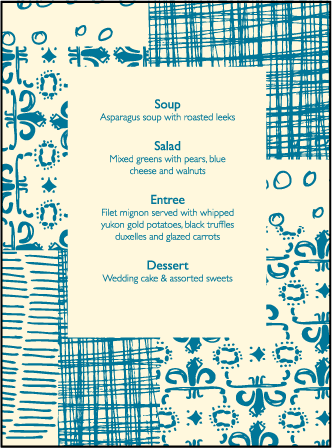 Fig Letterpress Menu Design Medium