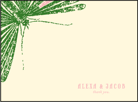 Flit Letterpress Thank You Card Flat Design Medium