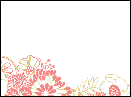 Floral Wreath Letterpress Placecard Flat Design Medium