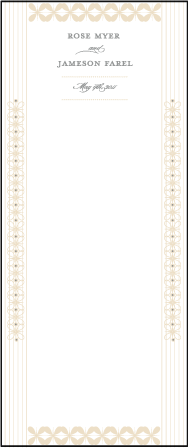Florosa Letterpress Program Tea Design Medium