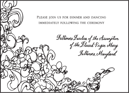 Flourish Letterpress Reception Design Medium