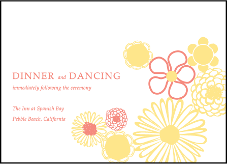 Floweret Letterpress Reception Design Medium
