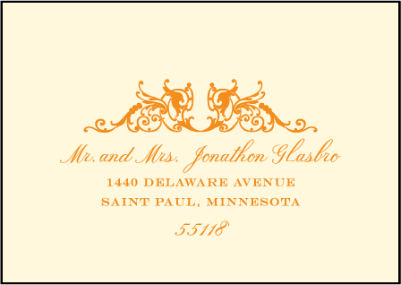 Fontaine Letterpress Reply Envelope Design Medium