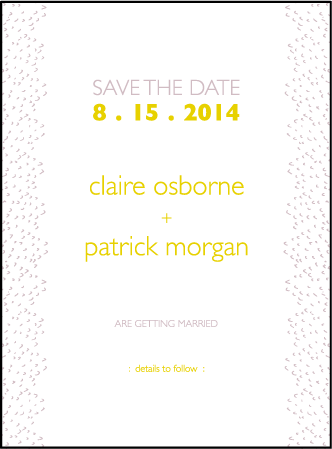 Fresh Letterpress Save The Date Design Medium