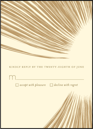Glamorous Blooms Letterpress Reply Design Medium