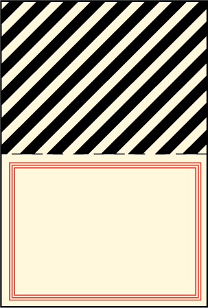 Gotham Letterpress Placecard Fold Design Medium