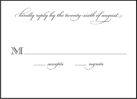 Gracelyn Vintage Letterpress Reply Design Medium