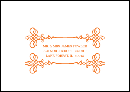 Greenwich Letterpress Reply Envelope Design Medium