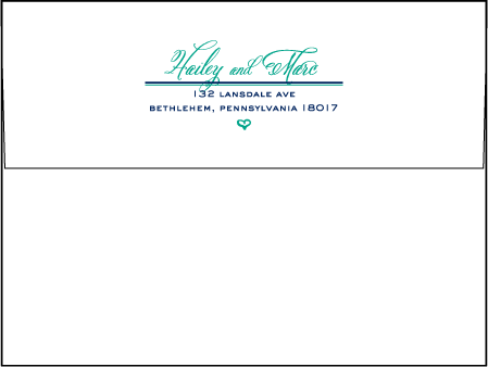 Hailey Modern Letterpress Envelope Design Medium