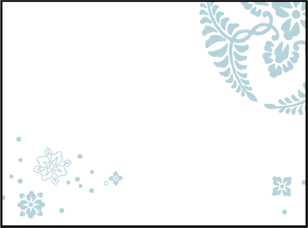 Hana Letterpress Placecard Flat Design Medium