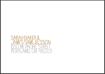 Handdrawn Letterpress Reply Envelope Design Medium