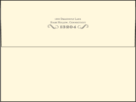 Harlow Letterpress Envelope Design Medium