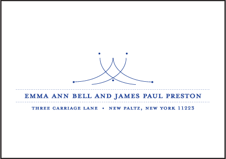 Harp Letterpress Reply Envelope Design Medium