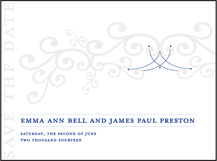 Harp Letterpress Save The Date Design Medium