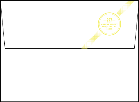 Harper Letterpress Envelope Design Medium