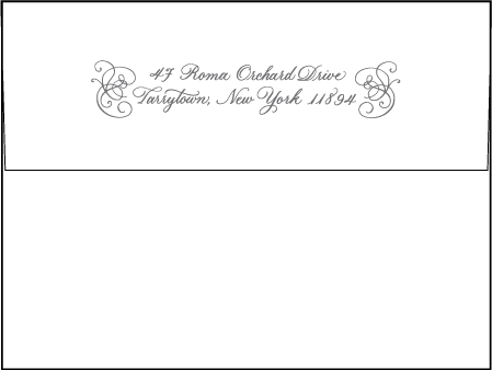 Hayes Calligraphy Letterpress Envelope Design Medium
