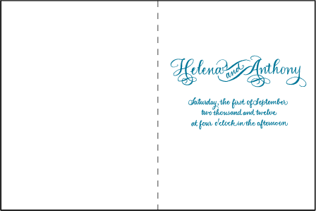 Helena Letterpress Program Design Medium